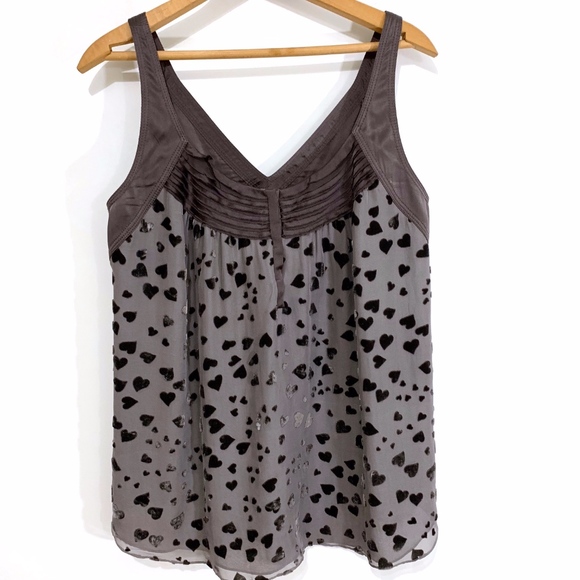 Rebecca Taylor Tops - Rebecca Taylor Dark Maeve Velvet Hearts Blouse